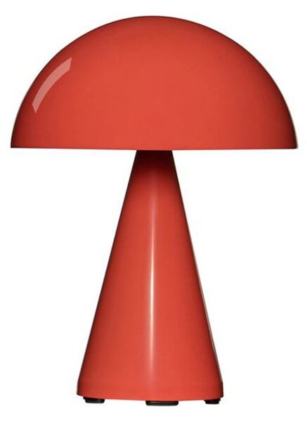 Hübsch HÖBSCH LED punjiva stolna lampa Mush, jarko crvena, visina 20 cm, prigušiva, Crvena, Metal