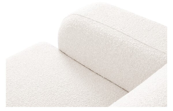 Bijela kutna garnitura od bouclé tkanine (s desnim kutom) Molino – Micadoni Home