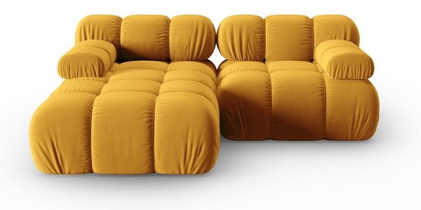 Žuta baršunasti sofa 191 cm Bellis – Micadoni Home