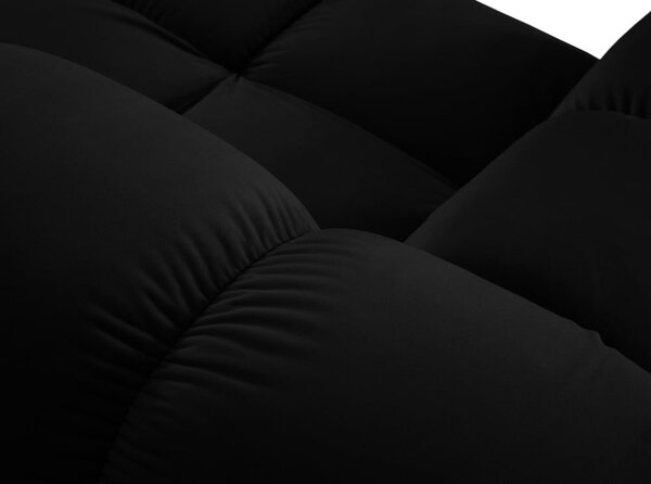 Crna baršunasta sofa 285 cm Bellis – Micadoni Home