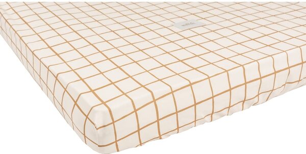 Rastezljiva plahta za dječji krevet 60x120 cm Camel Check - Malomi Kids