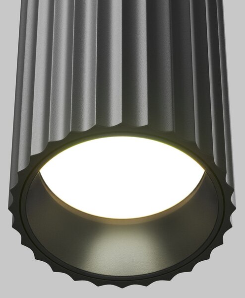Maytoni Zidna lampa Calipso, crna, visina 20 cm, metalna, 2xGU10 gore/dolje, prigušiva, Crno, Dnevni boravak/blagovaonica, Aluminij