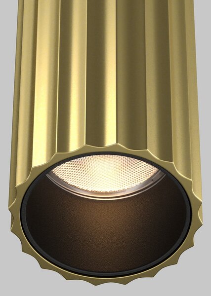 Maytoni LED zidna svjetiljka Calipso, mesing, visina 49 cm, metal, 4 žarulje., Zlato / mjed, Dnevni boravak/blagovaonica, Aluminij