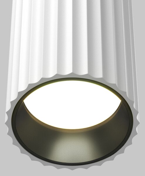 Maytoni Zidna lampa Calipso, bijela, visina 20 cm, metalna, 2xGU10, gore/dolje, prigušiva, Bijela, Dnevni boravak/blagovaonica, Aluminij