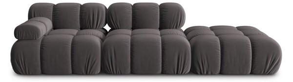Tamno siva baršunasti sofa 282 cm Bellis – Micadoni Home