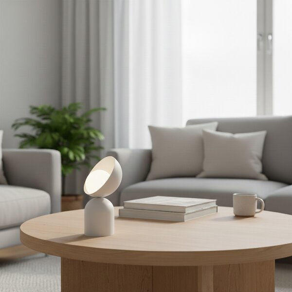 EMIBIG LIGHTING Stolna lampa Boto LN1, bež, čelik/staklo, visina 31 cm, G9, Bež, Dnevni boravak/blagovaonica, Metal