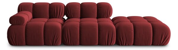 Crvena baršunasti sofa 282 cm Bellis – Micadoni Home