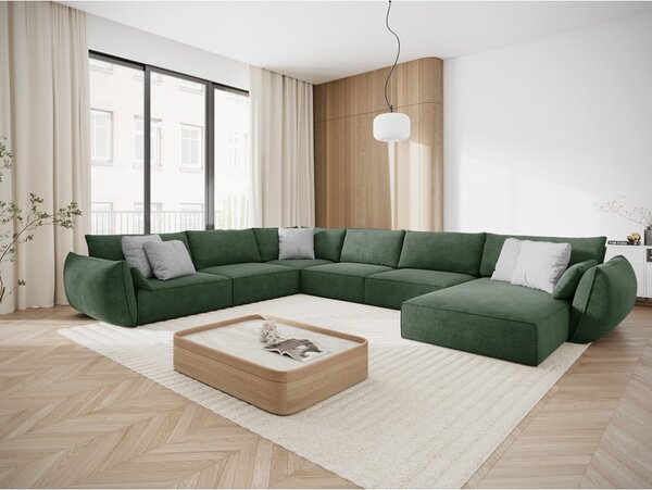 Tamno zelena kutna garnitura (lijevi kut) Vanda - Mazzini Sofas