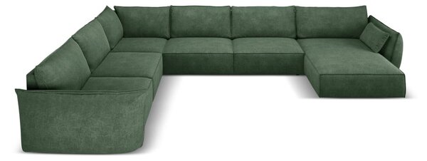 Tamno zelena kutna garnitura (lijevi kut) Vanda - Mazzini Sofas