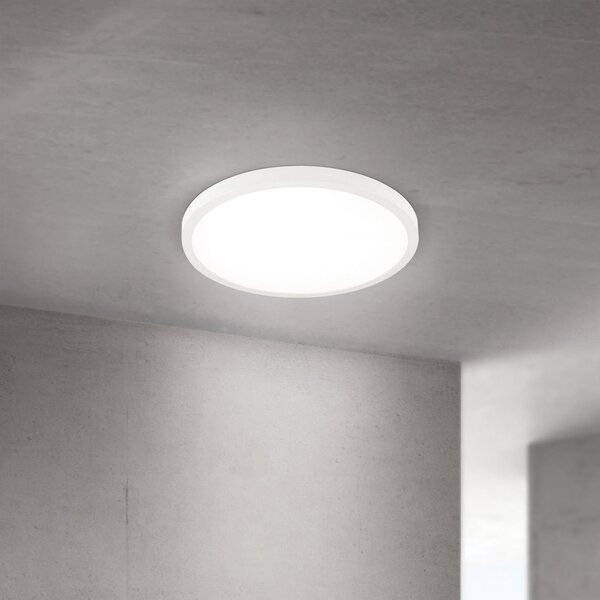 ORION LED stropna svjetiljka Disc, bijela Ø 40 cm, CCT, metal/plastika, prigušiva, Bijela, Dnevni boravak/blagovaonica, Aluminij