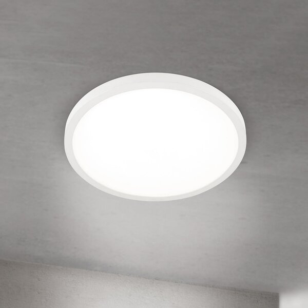 ORION LED stropna svjetiljka Disc, bijela Ø 40 cm, CCT, metal/plastika, prigušiva, Bijela, Dnevni boravak/blagovaonica, Aluminij