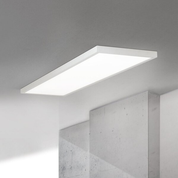 ORION LED stropna svjetiljka Disc, bijela, duljina 115 cm, CCT, metalna, prigušiva, Bijela, Dnevni boravak/blagovaonica, Aluminij