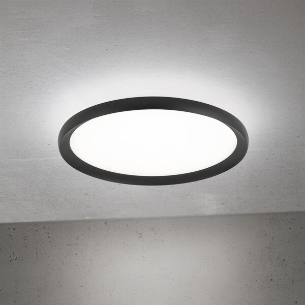 ORION LED stropna svjetiljka Kant, Ø 40 cm crna, CCT metal/plastika, prigušiva, Crno, Dnevni boravak/blagovaonica, Aluminij