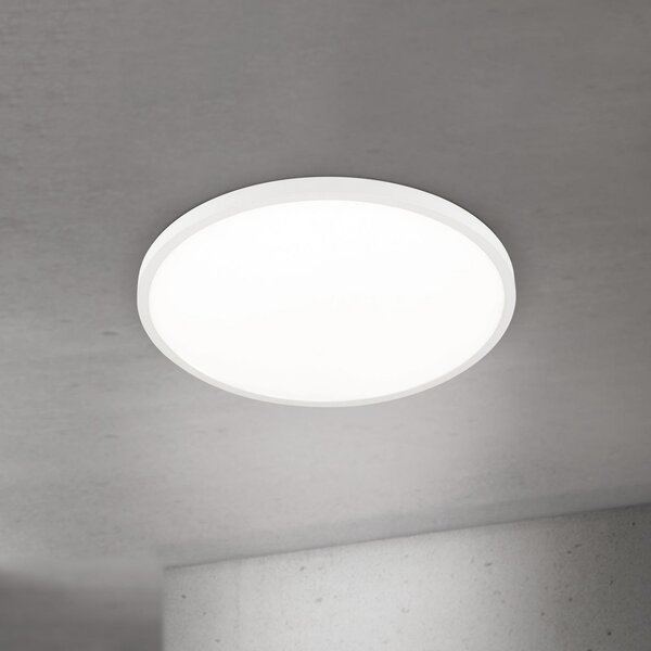 ORION LED stropna svjetiljka Disc, bijela Ø 60 cm, CCT, metal/plastika, prigušiva, Bijela, Dnevni boravak/blagovaonica, Aluminij