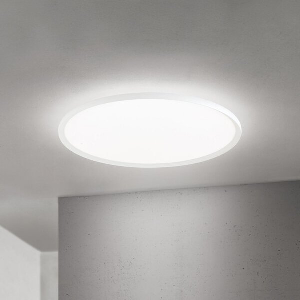 ORION LED stropna svjetiljka Kant, Ø 80 cm, bijela, CCT, metal/plastika, prigušiva, Bijela, Dnevni boravak/blagovaonica, Aluminij