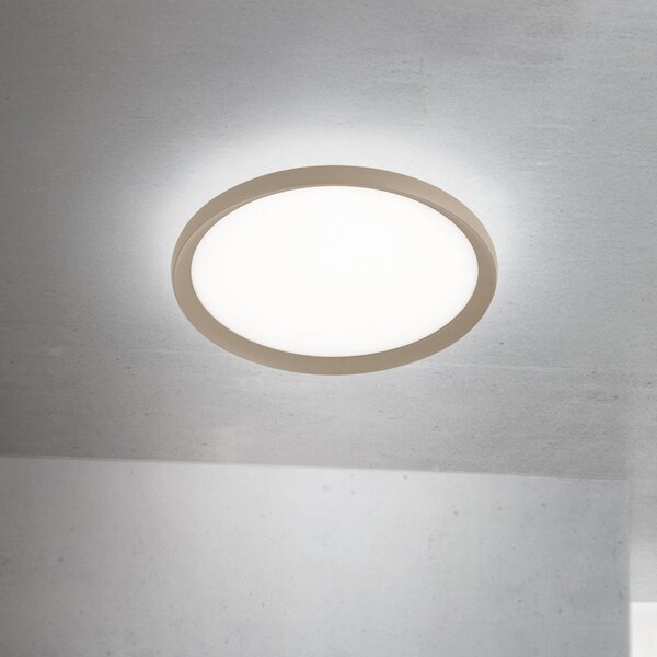 ORION LED stropna svjetiljka Kant, Ø 40 cm kaki, CCT metal/plastika, prigušiva, Zelena, Dnevni boravak/blagovaonica, Aluminij