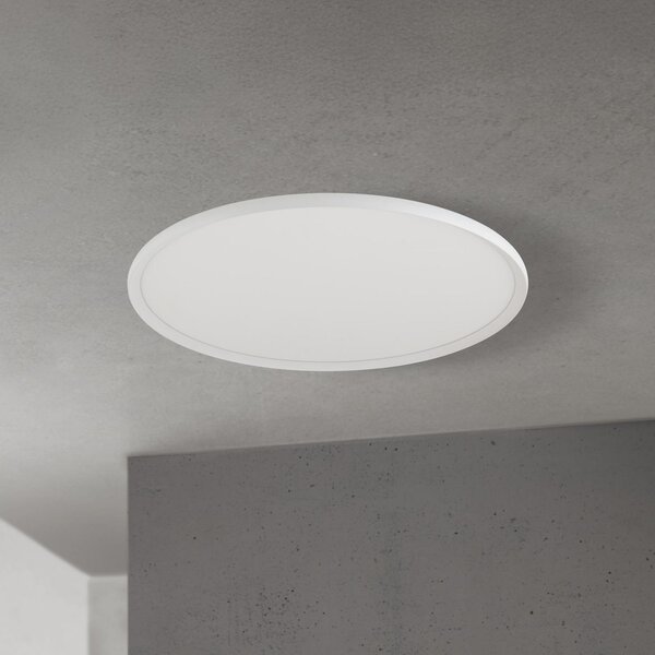 ORION LED stropna svjetiljka Kant, Ø 80 cm, bijela, CCT, metal/plastika, prigušiva, Bijela, Dnevni boravak/blagovaonica, Aluminij