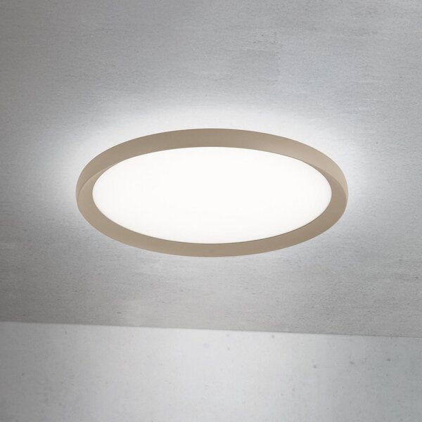 ORION LED stropna svjetiljka Kant, Ø 40 cm kaki, CCT metal/plastika, prigušiva, Zelena, Dnevni boravak/blagovaonica, Aluminij