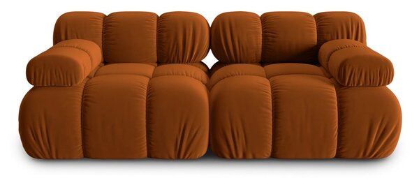 Narančasta baršunasti sofa 188 cm Bellis – Micadoni Home