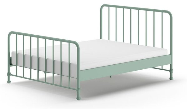 Zeleni metalni krevet s podnicom 160x200 cm BRONXX – Vipack