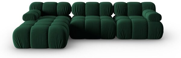 Zelena baršunasti sofa 285 cm Bellis – Micadoni Home