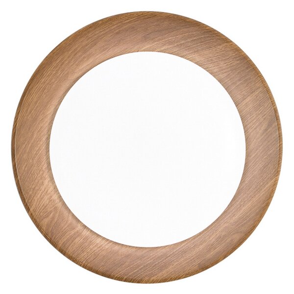 Luce Ambiente Design Arka LED stropna svjetiljka, Ø 40 cm, crna/drveni izgled, metalna CCT, Crno, Dnevni boravak/blagovaonica, Metal