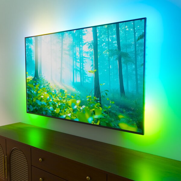 Calex Smart HDMI Sync Box set s LED trakom, 250 cm, RGBW, prigušiva, Bijela, Dnevni boravak/blagovaonica, Plastika