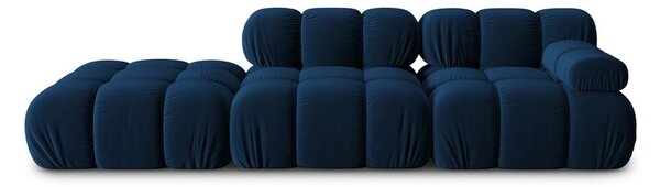 Plava baršunasti sofa 282 cm Bellis – Micadoni Home