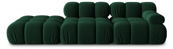 Zelena baršunasti sofa 282 cm Bellis – Micadoni Home