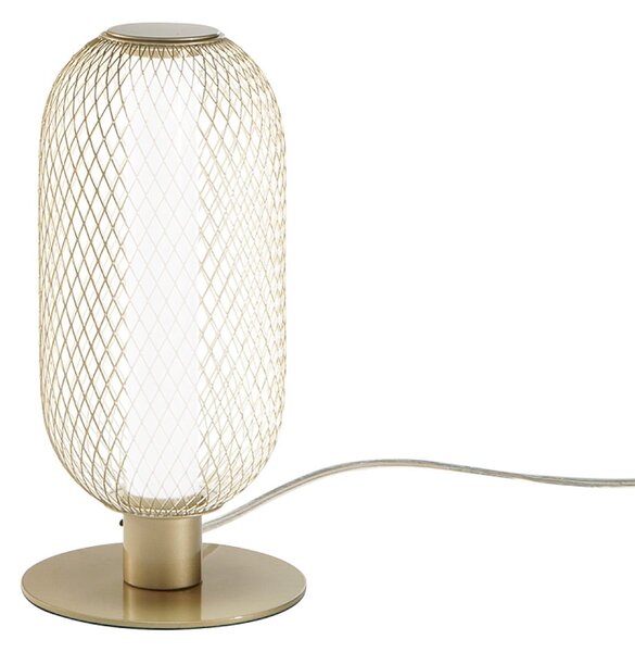 Luce Ambiente Design INKAS LED stolna lampa, visina 28 cm, zlatna boja, metal, CCT, Zlato / mjed, Dnevni boravak/blagovaonica, Metal