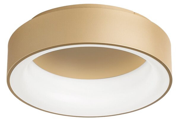 Luce Ambiente Design LED stropna svjetiljka Noah, zlatne boje, Ø 45 cm, metalna, CCT, Zlato / mjed, Dnevni boravak/blagovaonica