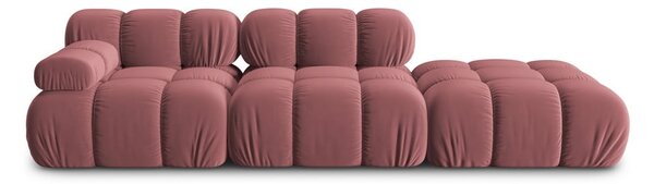 Ružičasta baršunasti sofa 282 cm Bellis – Micadoni Home