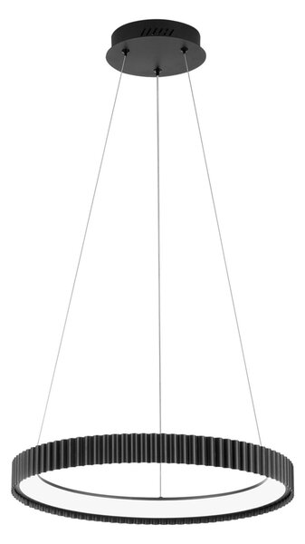 Luce Ambiente Design Niike LED viseća svjetiljka, crna, Ø 50 cm, metalna, CCT, Crno, Dnevni boravak/blagovaonica, Metal