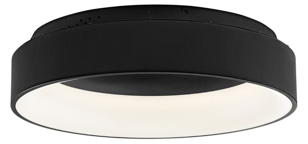 Luce Ambiente Design Noah LED stropna svjetiljka, crna, Ø 60 cm, metalna, CCT, Crno, Dnevni boravak/blagovaonica