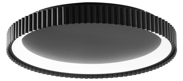 Luce Ambiente Design Niike LED stropna svjetiljka, crna, Ø 50 cm, metalna, CCT, Crno, Dnevni boravak/blagovaonica, Metal