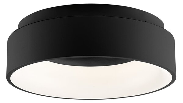 Luce Ambiente Design Noah LED stropna svjetiljka, crna, Ø 45 cm, metalna, CCT, Crno, Dnevni boravak/blagovaonica