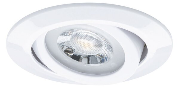 Paulmann LED ugradna svjetiljka, bijela Ø 8 cm 4,8 W uklj./isklj. 10 komada, Bijela, Dnevni boravak/blagovaonica, Plastika, Montaža na strop