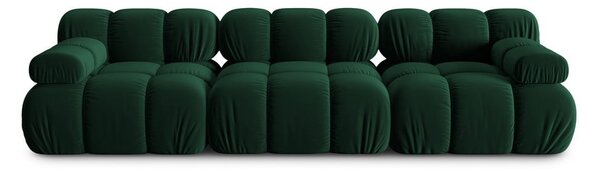 Zelena baršunasta sofa 282 cm Bellis – Micadoni Home