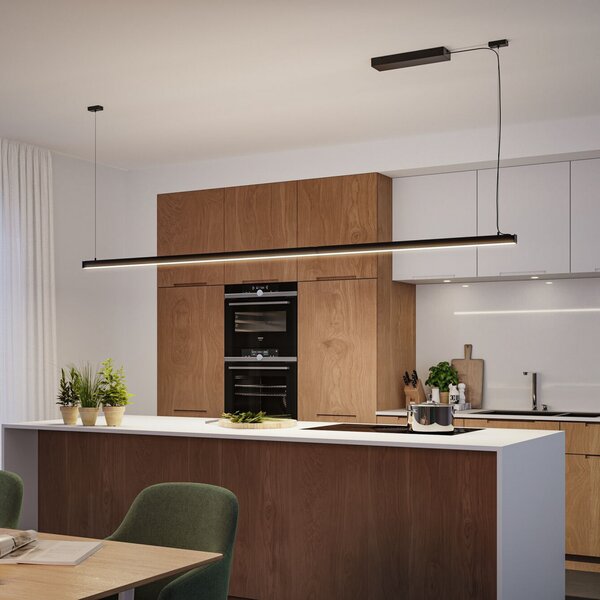 Paulmann LED svjetlosna traka Linion, crna, 50 cm, 3000 K, prigušiva, Crno, Dnevni boravak/blagovaonica, Aluminij