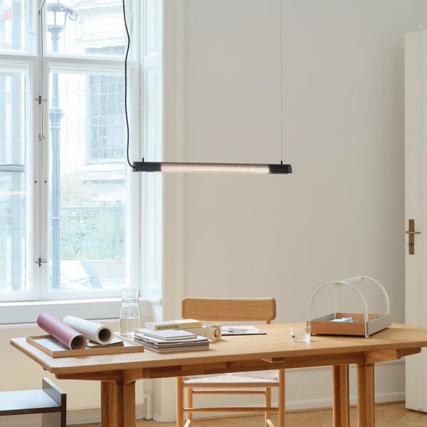 GEJST Ralent viseća svjetiljka, crna, duljina 70 cm, G13 LED, Crno, Dnevni boravak/blagovaonica, Metal