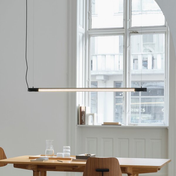 GEJST Ralent viseća svjetiljka, crna, duljina 70 cm, G13 LED, Crno, Dnevni boravak/blagovaonica, Metal