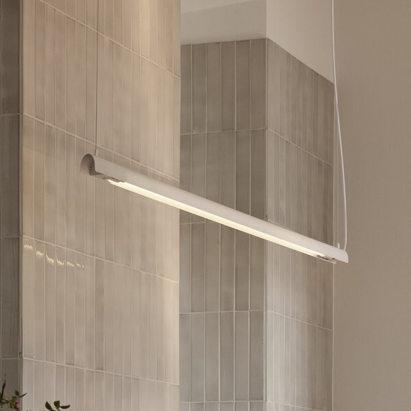GEJST Ralent viseća svjetiljka, bijela, duljina 138 cm, G13 LED, Bijela, Dnevni boravak/blagovaonica, Metal