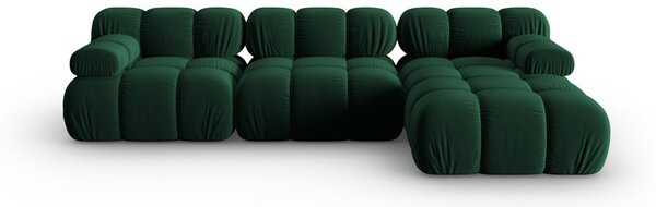 Zelena baršunasti sofa 285 cm Bellis – Micadoni Home