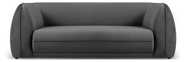 Tamno siva baršunasti sofa 225 cm Lando – Micadoni Home