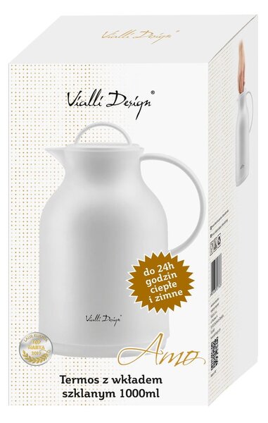 Bijela termosica Vialli Design, 1 l