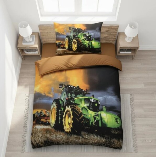 3D posteljina od mikrosatina TRACTOR FORCE šarena Dimenzije posteljine: 70 x 90 cm | 140 x 200 cm