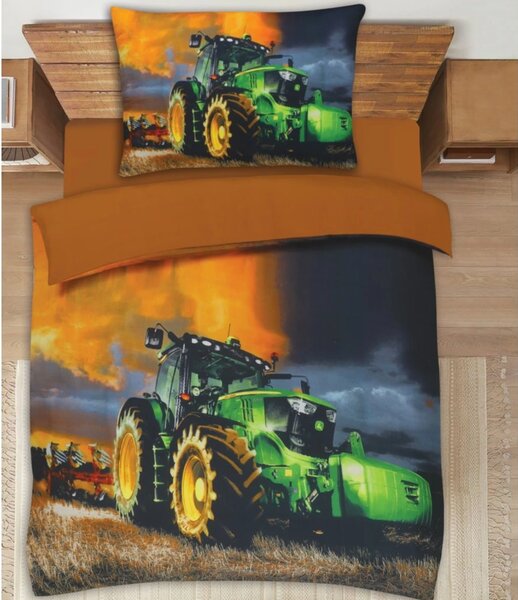 3D posteljina od mikrosatina TRACTOR FORCE šarena Dimenzije posteljine: 70 x 90 cm | 140 x 200 cm