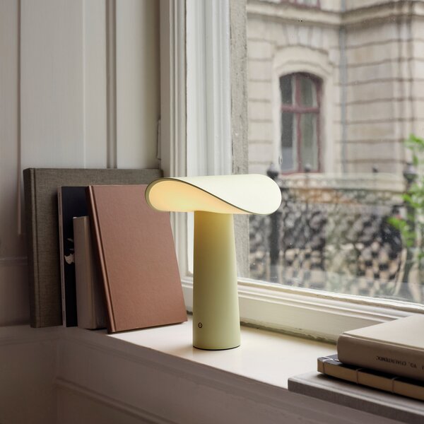 GEJST LED punjiva stolna lampa Lim, svijetložuta, 2700 K, USB, prigušiva, Žuta, Dnevni boravak/blagovaonica, Aluminij