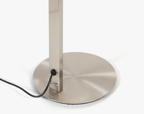 Steinhauer Ringlux LED stolna lampa, boje čelika, metal, 2700 K, prigušivač, prigušiva, Metalik, Dnevni boravak/blagovaonica, Metal, Stolni stol