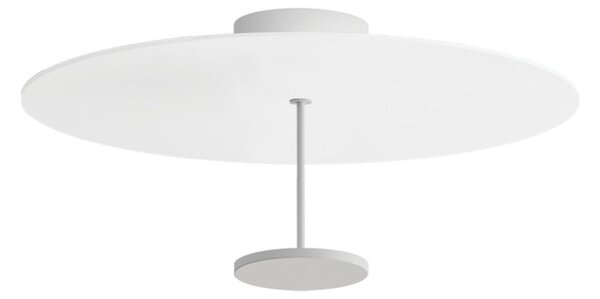 Linea Light Stilo_S LED stropna svjetiljka, bijela, Ø 55 cm, prigušiva, Bijela, Dnevni boravak/blagovaonica, Aluminij